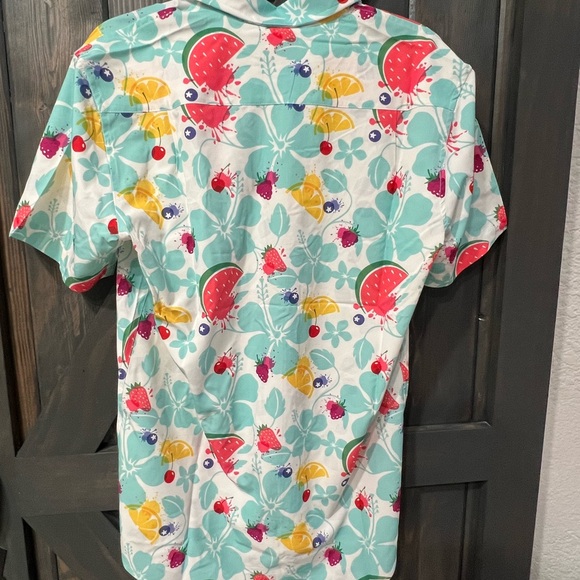 New Promo Sparkling Ice Hawaiian Shirt Button Down Short Sleeve by Roody small - Picture 2 of 5